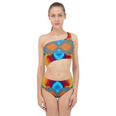 Artwork Digital Art Fractal Colors Spliced Up Two Piece Swimsuit