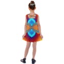 Artwork Digital Art Fractal Colors Kids  Cross Back Dress View2