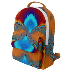 Artwork Digital Art Fractal Colors Flap Pocket Backpack (Small)