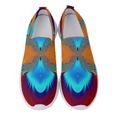 Artwork Digital Art Fractal Colors Women s Slip On Sneakers