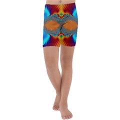 Artwork Digital Art Fractal Colors Kids  Lightweight Velour Capri Yoga Leggings