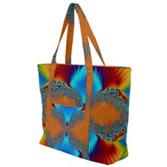 Artwork Digital Art Fractal Colors Zip Up Canvas Bag