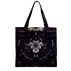 Fractal Art Artwork Design Pattern Zipper Grocery Tote Bag