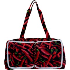 Red Chili Peppers Pattern  Multi Function Bag by bloomingvinedesign