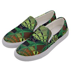 Design Background Concept Fractal Men s Canvas Slip Ons by Pakrebo