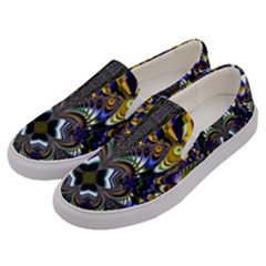 Abstract Art Artwork Fractal Design Men s Canvas Slip Ons by Pakrebo