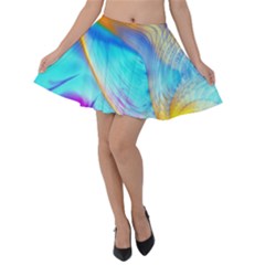 Artwork Digital Art Fractal Colors Velvet Skater Skirt by Pakrebo