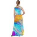 Artwork Digital Art Fractal Colors Chiffon Mesh Maxi Dress View2