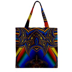 Abstract Art Design Digital Art Image Zipper Grocery Tote Bag