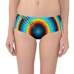 Art Artwork Fractal Digital Art Geometric Mid-Waist Bikini Bottoms