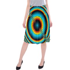 Art Artwork Fractal Digital Art Geometric Midi Beach Skirt