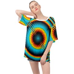 Art Artwork Fractal Digital Art Geometric Oversized Chiffon Top