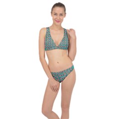 Lotus Bloom In The Sacred Soft Warm Sea Classic Banded Bikini Set 