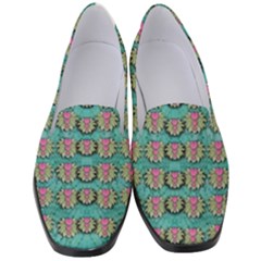 Lotus Bloom In The Sacred Soft Warm Sea Women s Classic Loafer Heels by pepitasart