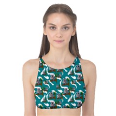 Koala Bears Pattern Tank Bikini Top by bloomingvinedesign