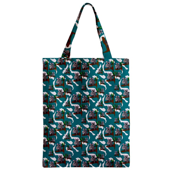 Koala Bears Pattern Zipper Classic Tote Bag