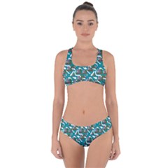 Koala Bears Pattern Criss Cross Bikini Set by bloomingvinedesign