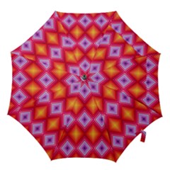 Texture Surface Orange Pink Hook Handle Umbrellas (medium)