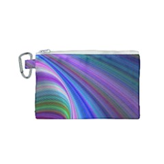 Background Abstract Curves Canvas Cosmetic Bag (small) by Bajindul