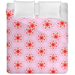 Texture Star Backgrounds Pink Duvet Cover Double Side (california King Size)