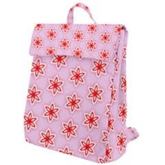 Texture Star Backgrounds Pink Flap Top Backpack