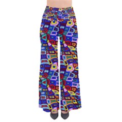 Wavy Squares Pattern So Vintage Palazzo Pants