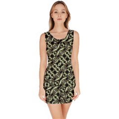 Modern Abstract Camouflage Patttern Bodycon Dress