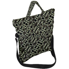 Modern Abstract Camouflage Patttern Fold Over Handle Tote Bag by dflcprintsclothing