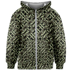 Modern Abstract Camouflage Patttern Kids  Zipper Hoodie Without Drawstring