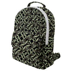 Modern Abstract Camouflage Patttern Flap Pocket Backpack (Small)