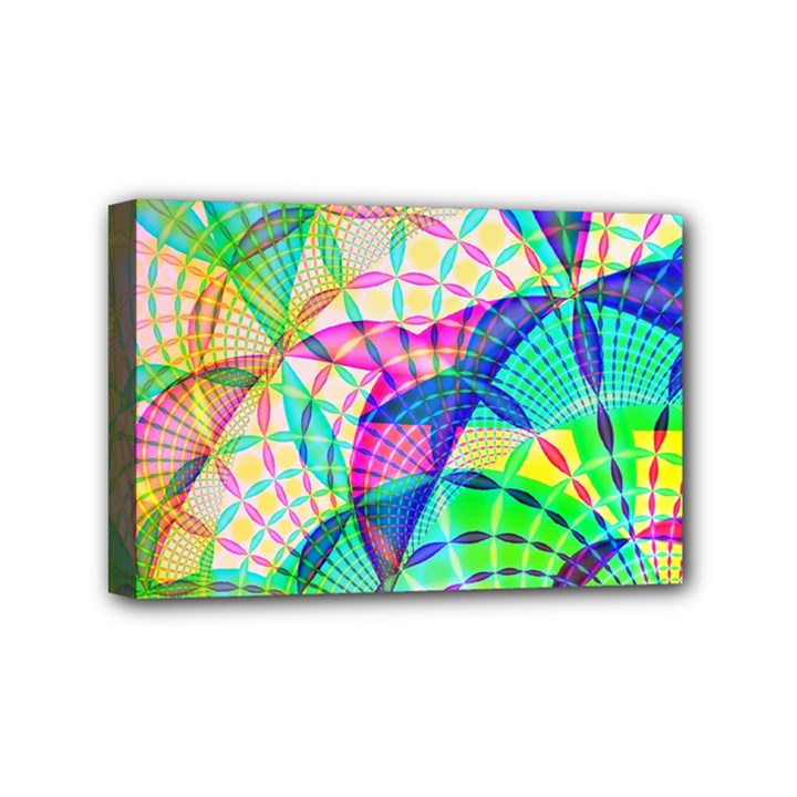 Design Background Concept Fractal Mini Canvas 6  x 4  (Stretched)