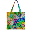 Design Background Concept Fractal Zipper Grocery Tote Bag View2