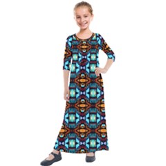 Ml 190 Kids  Quarter Sleeve Maxi Dress