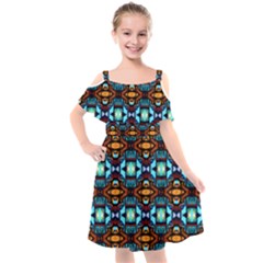 Ml 190 Kids  Cut Out Shoulders Chiffon Dress