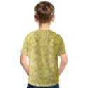 Flowers Decorative Ornate Color Yellow Kids  Sport Mesh Tee View2