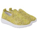 Flowers Decorative Ornate Color Yellow Kids  Slip On Sneakers View3