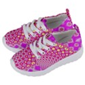 Digital Arts Fractals Futuristic Pink Kids  Lightweight Sports Shoes View2