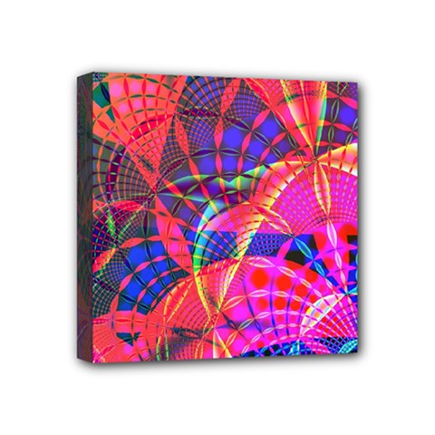 Design Background Concept Fractal Mini Canvas 4  X 4  (stretched) by Pakrebo