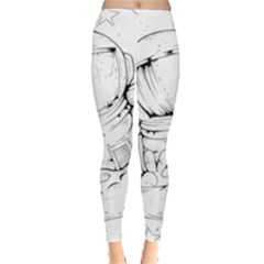 Astronaut Moon Space Astronomy Leggings 