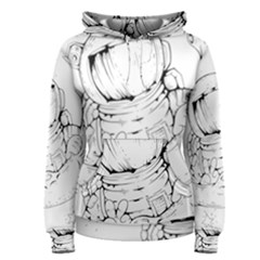 Astronaut Moon Space Astronomy Women s Pullover Hoodie