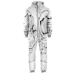 Astronaut Moon Space Astronomy Hooded Jumpsuit (Men) 