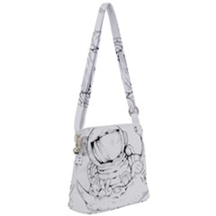 Astronaut Moon Space Astronomy Zipper Messenger Bag