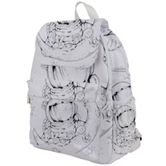 Astronaut Moon Space Astronomy Top Flap Backpack