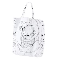 Astronaut Moon Space Astronomy Giant Grocery Tote