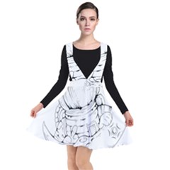 Astronaut Moon Space Astronomy Plunge Pinafore Dress