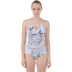 Astronaut Moon Space Astronomy Cut Out Top Tankini Set