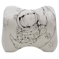 Astronaut Moon Space Astronomy Velour Head Support Cushion