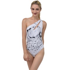 Astronaut Moon Space Astronomy To One Side Swimsuit