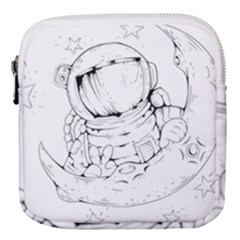 Astronaut Moon Space Astronomy Mini Square Pouch