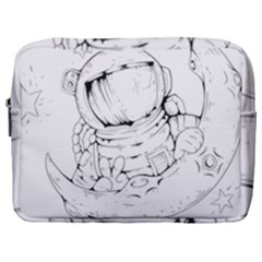 Astronaut Moon Space Astronomy Make Up Pouch (Large)